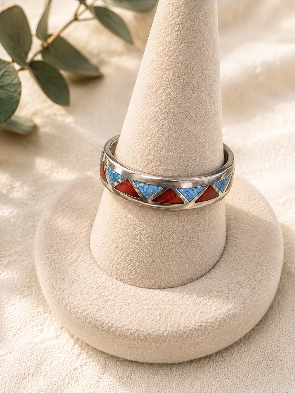 Vintage Navajo Native American Sterling Silver Ring size 9